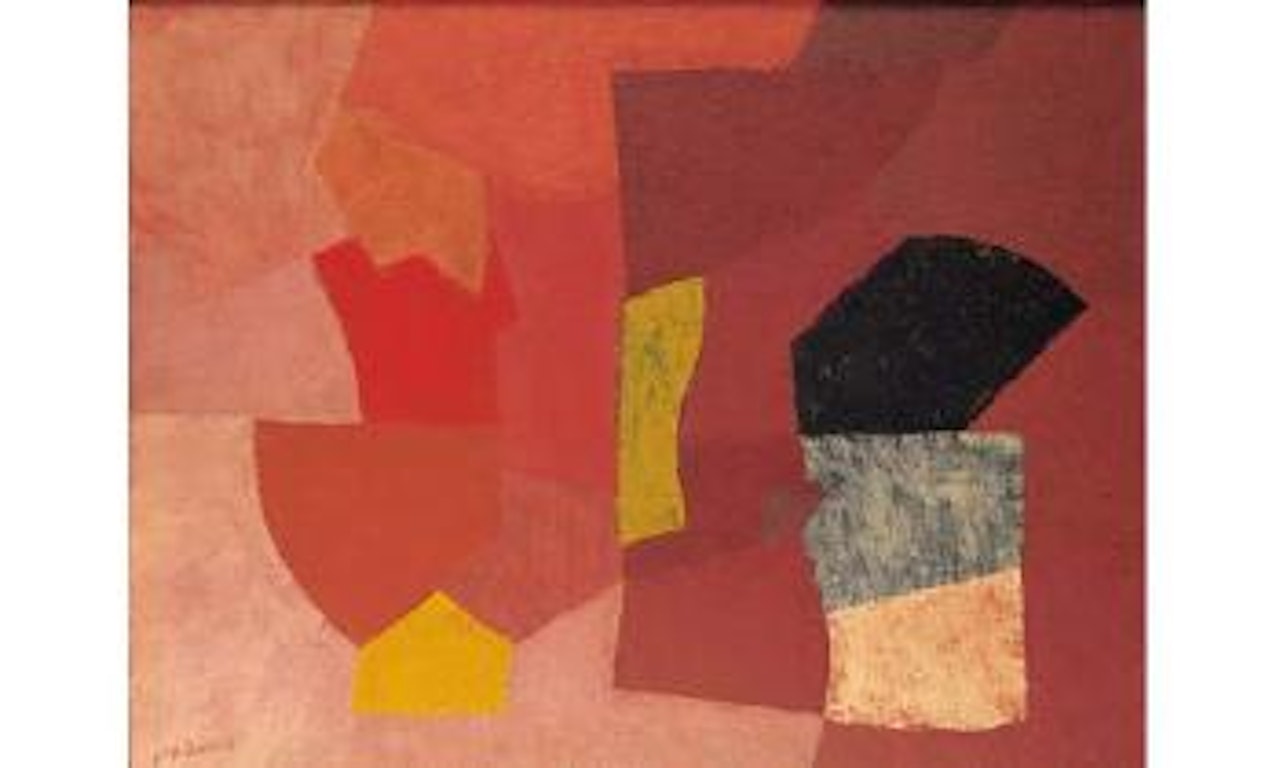 Composition mauve, violet et rose by Serge Poliakoff