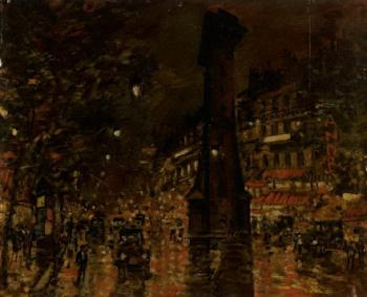 Une porte a Paris by Konstantin Alekseevich Korovin