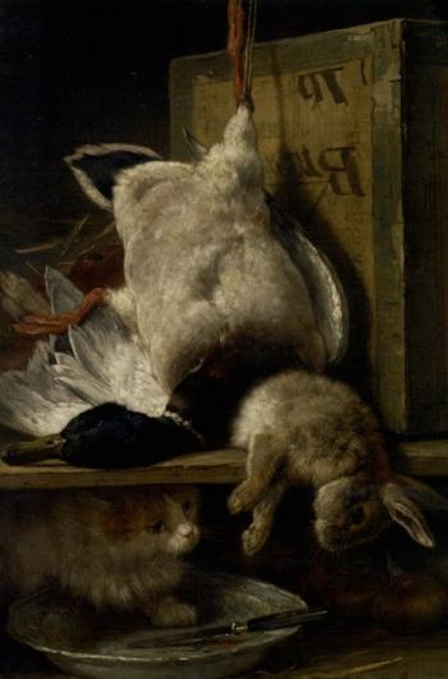 Intruder in the pantry by Henriette Ronner-Knip