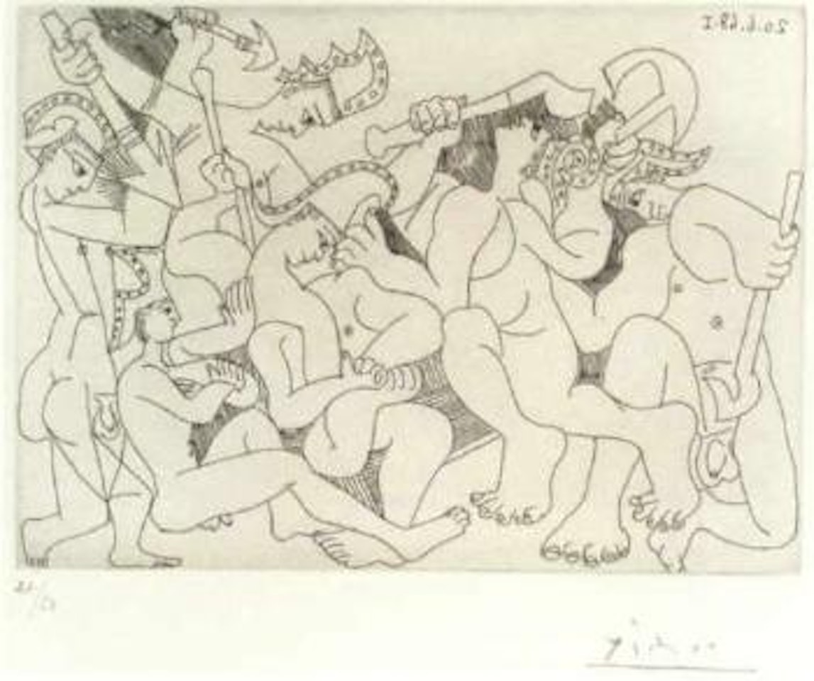 Jeux de gladiateurs by Pablo Picasso