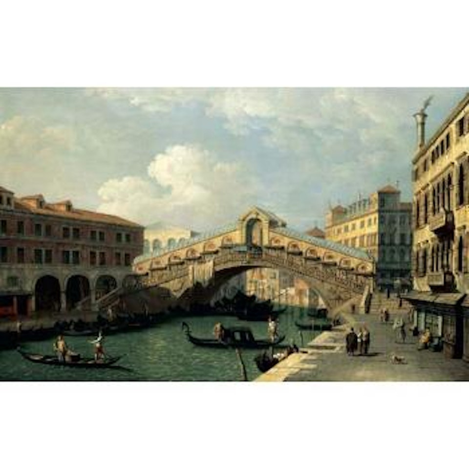 Venice, view of the Rialto Bridge by Canaletto