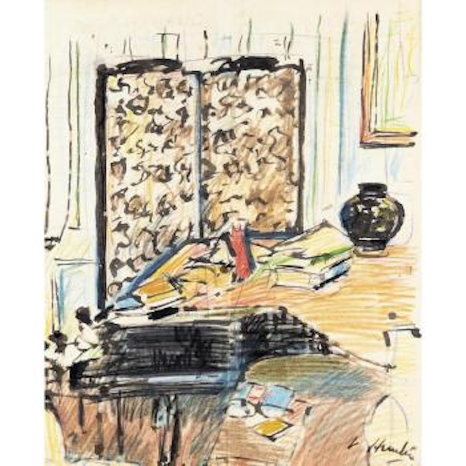 Grand piano by George Leslie Hunter