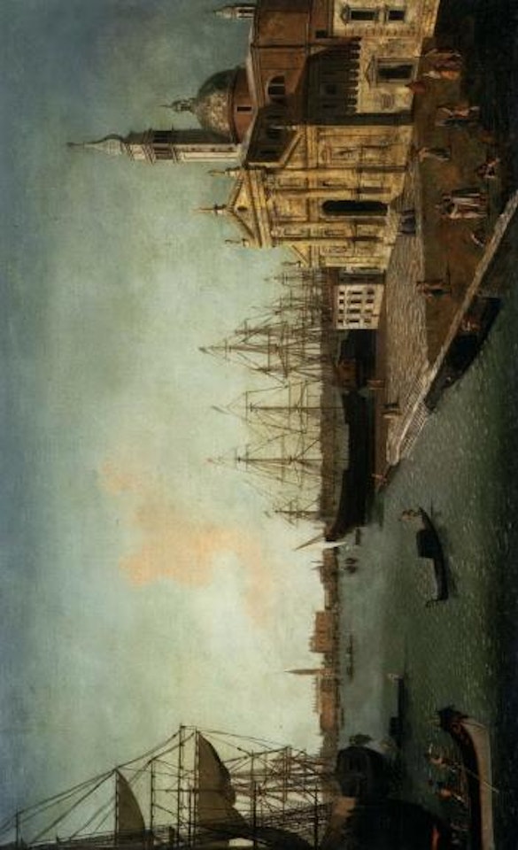 San Giorgio Maggiore, Venice, with the Doge's Palace and the Riva degli schiavoni in the distance by Michele Marieschi