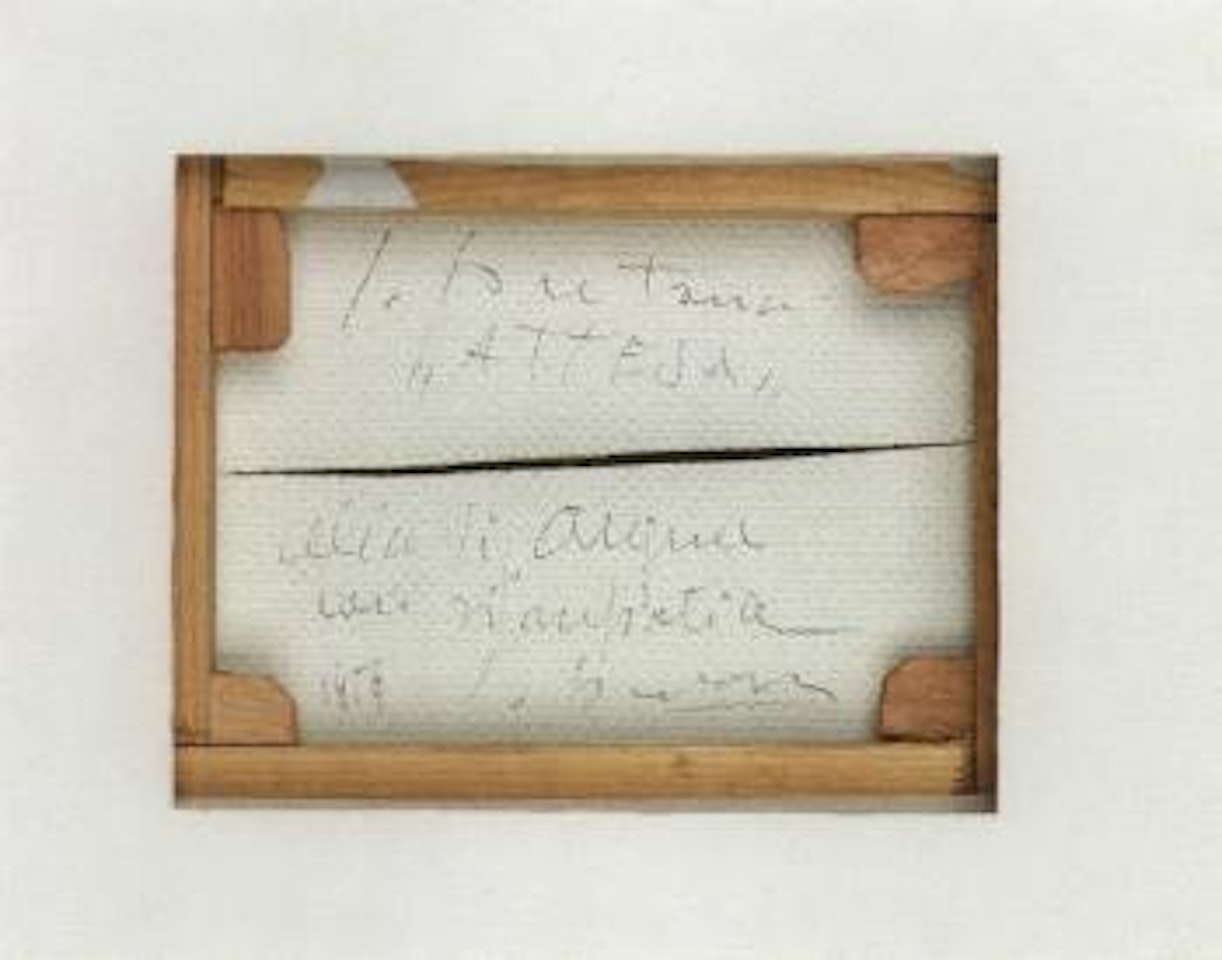 Spatial concept by Lucio Fontana