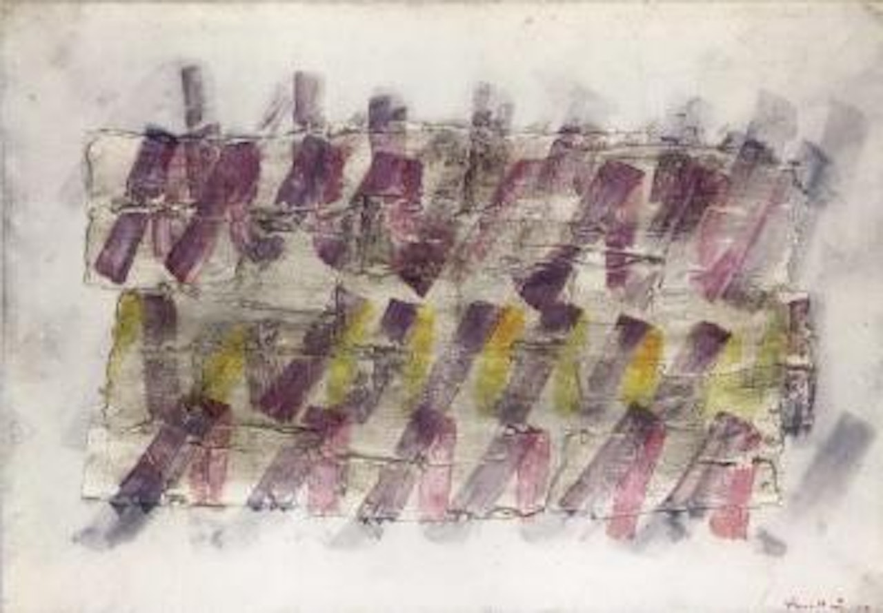Wavy lines 2 by Jean Fautrier