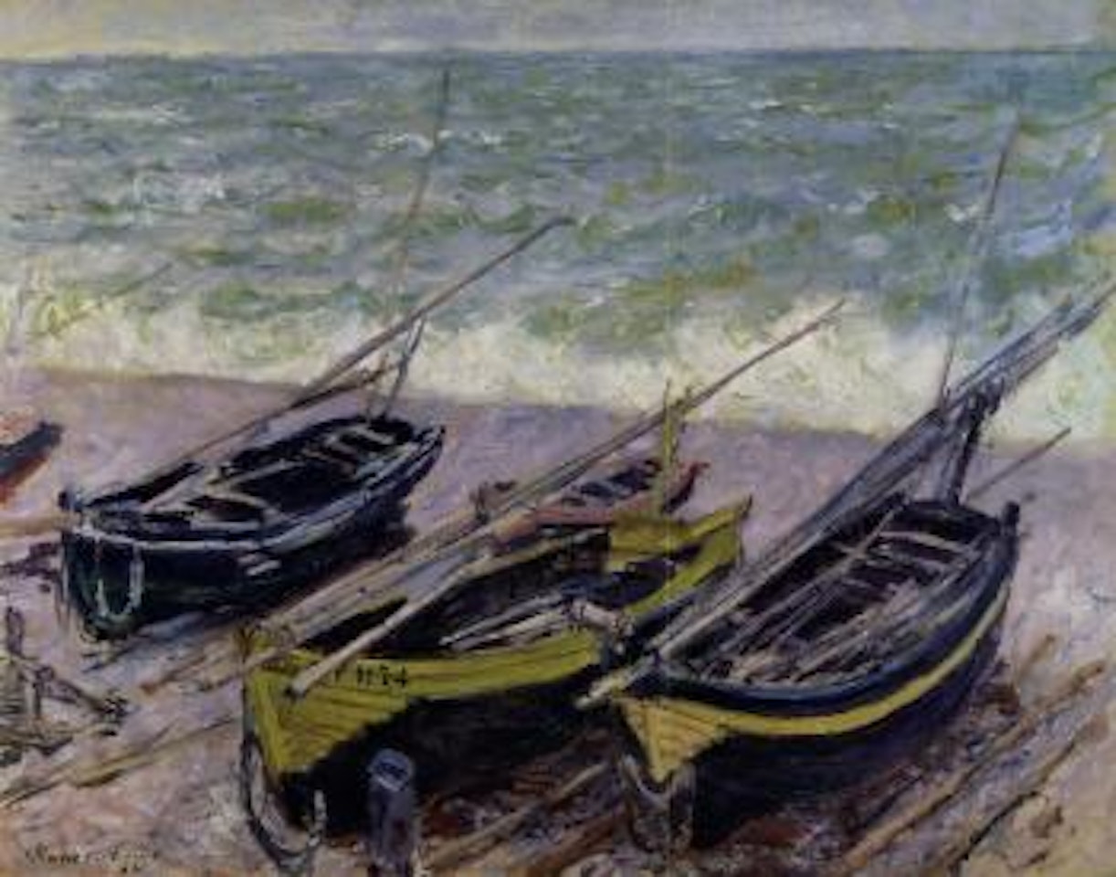 Bateaux sur le Galet by Claude Monet