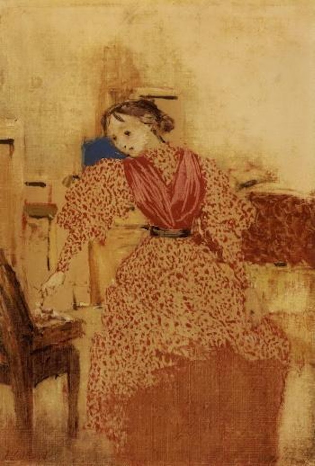 Demoiselle en rouge by Édouard Vuillard