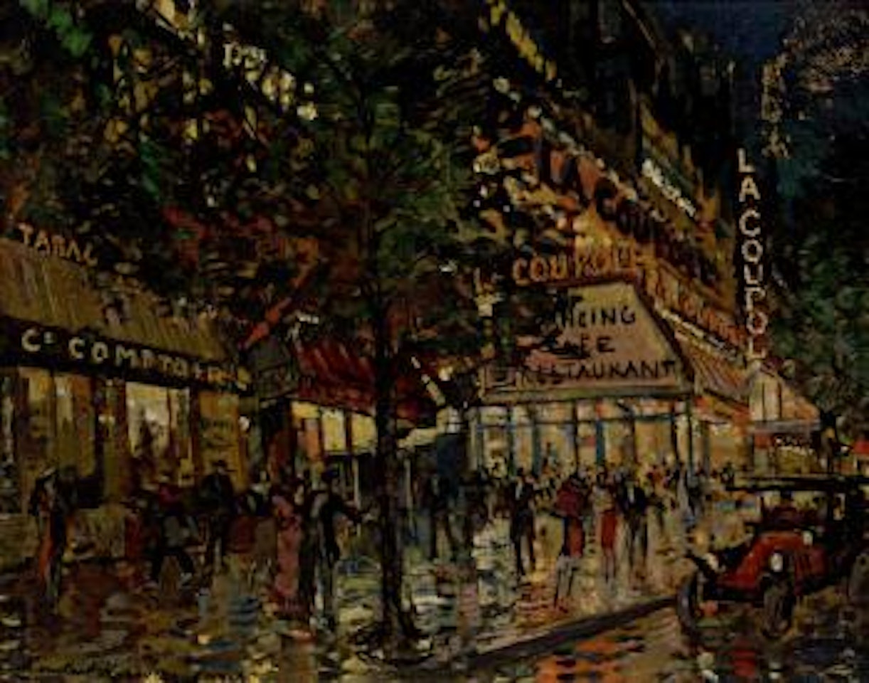La coupole, Paris by Konstantin Alekseevich Korovin