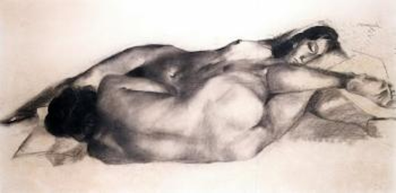 Two reclining nudes by Vicente Manansala