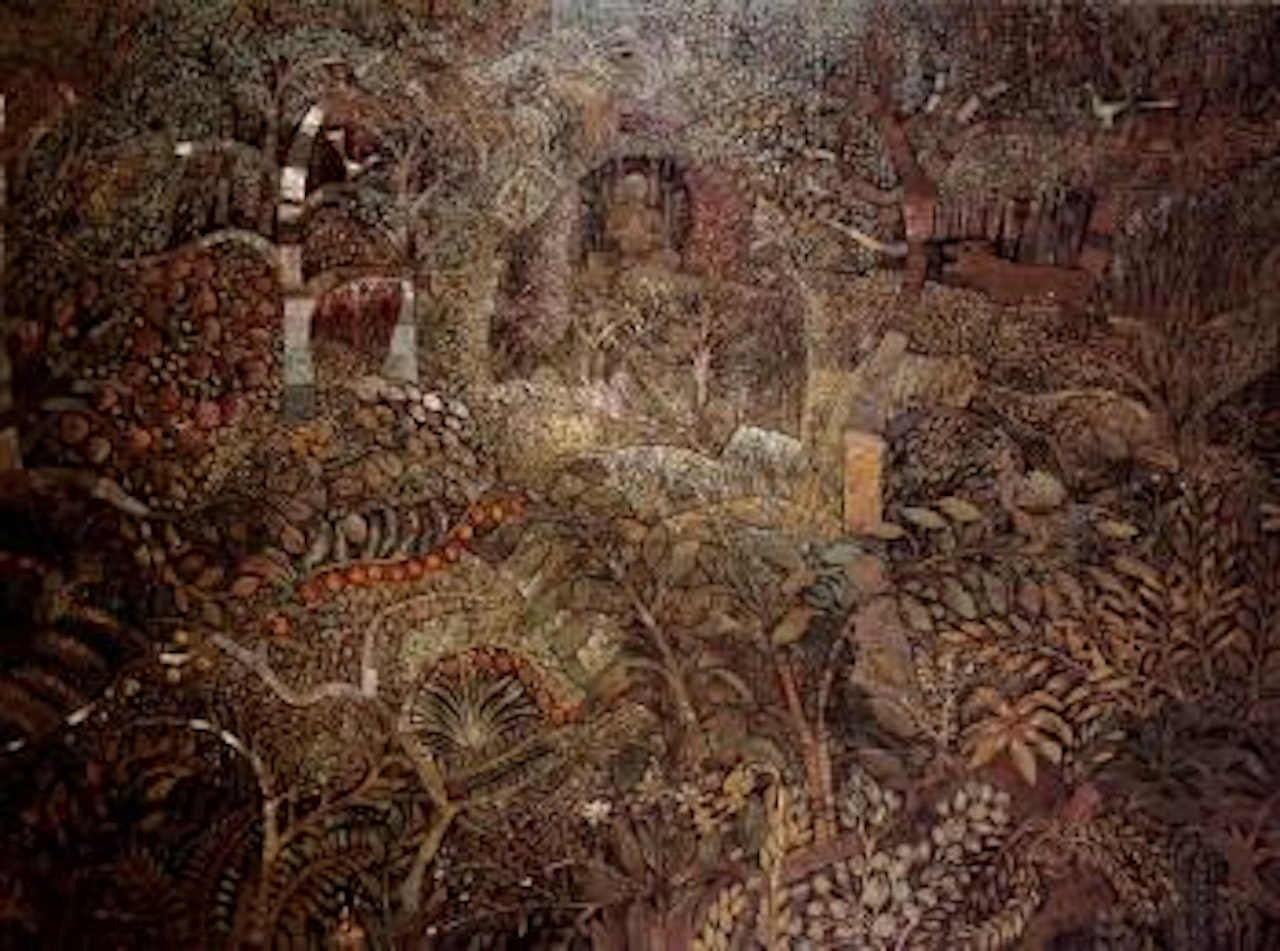 Pertapa di hutan tropices - Meditation in tropical forest by Haji Widayat