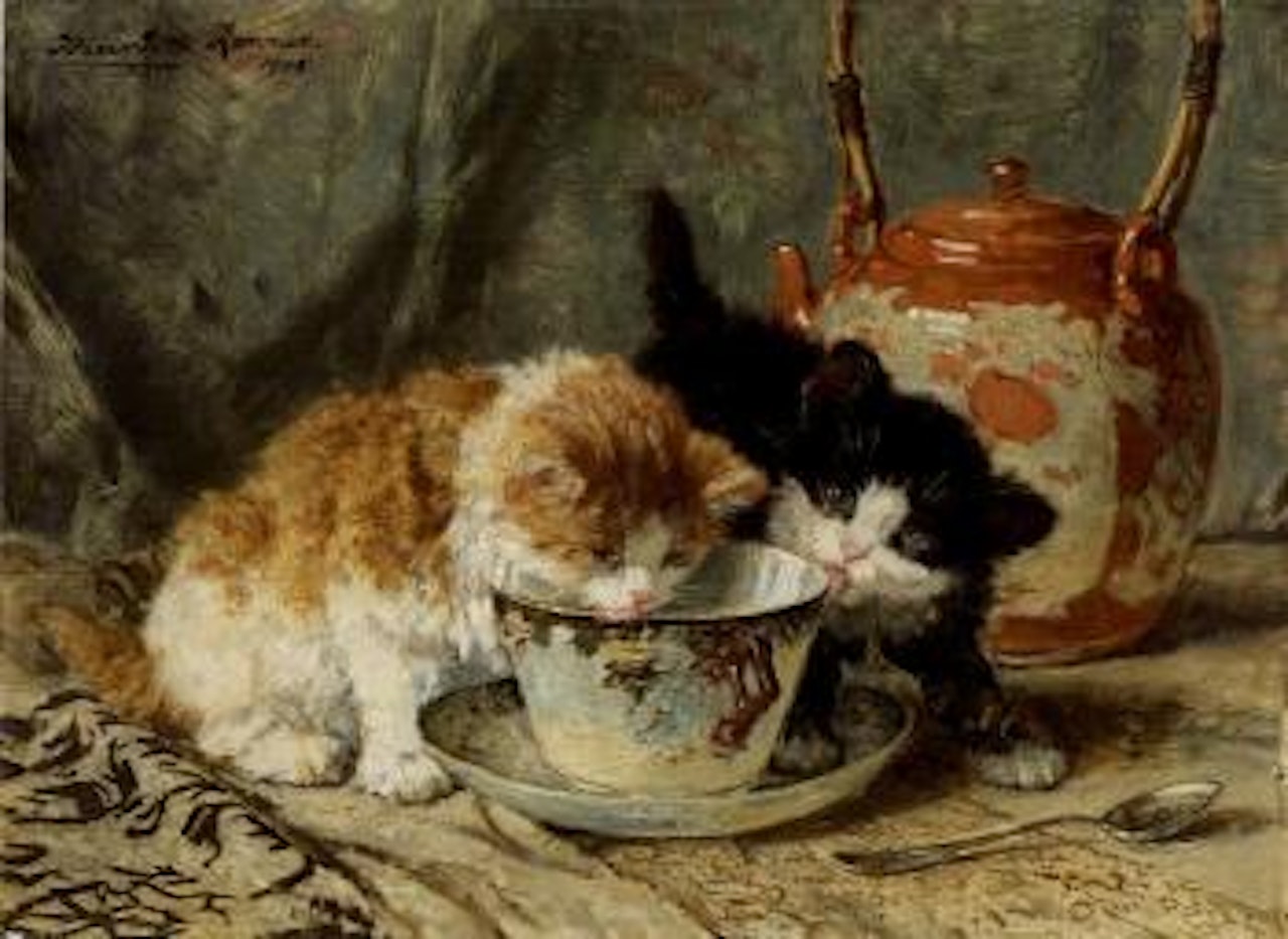 Tea time by Henriette Ronner-Knip