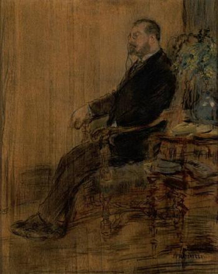 Portrait of Louis de Bousses de Fourcaud by Jean Francois Raffaelli