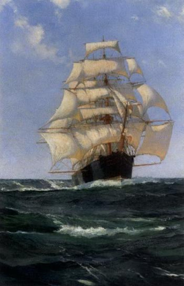 Full sail by Montague Dawson