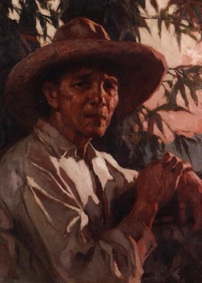 Portrait of a Filipino man by Fernando Amorsolo