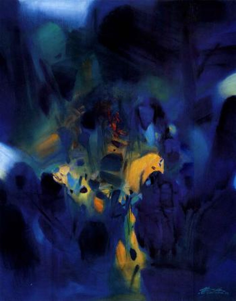 Eclate nocturne by Chu Teh-Chun