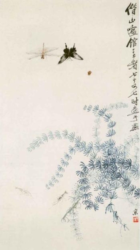 Insects and water grass by Qi Baishi