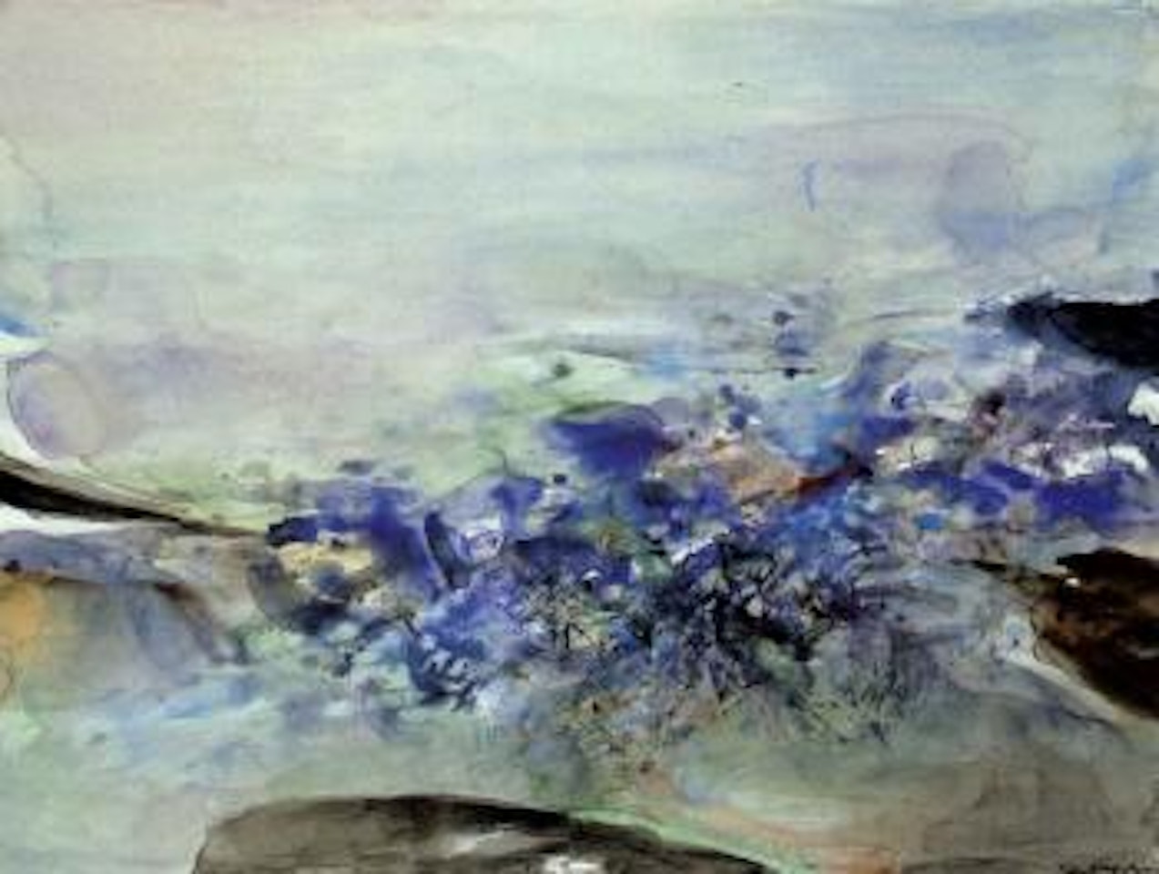 Abstract landscape by Zao Wou-Ki