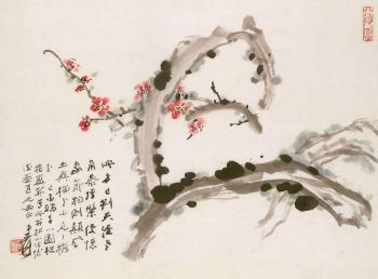 Prunus by Zhang Daqian