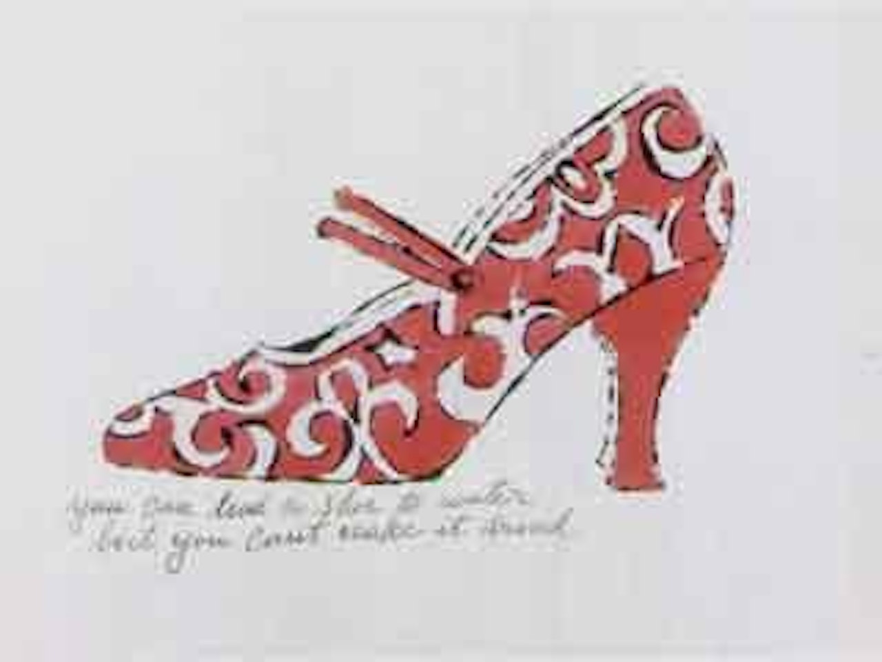 A la recherche du shoe perdu by Andy Warhol