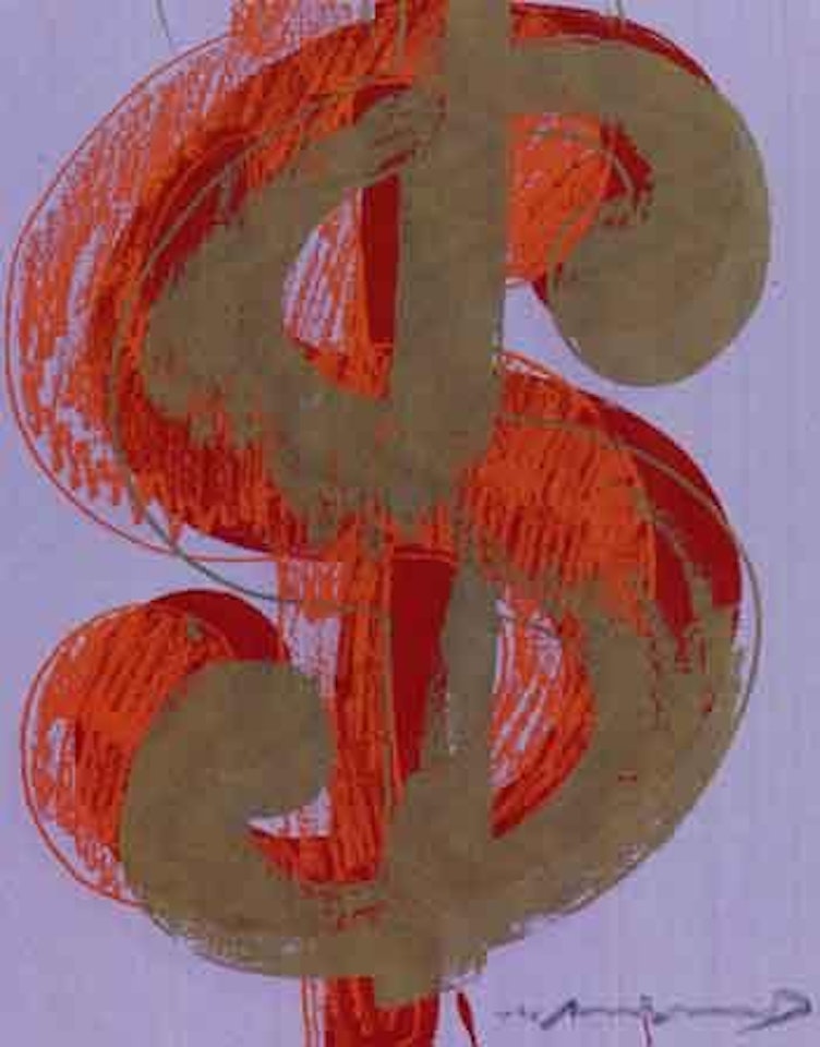 One dollar by Andy Warhol