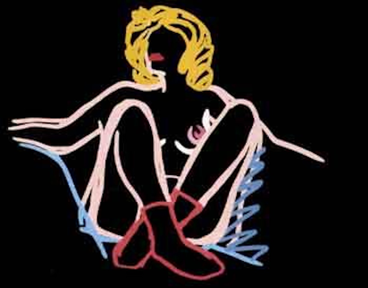 Rosemary with socks, arms outstretched by Tom Wesselmann