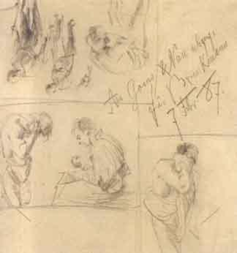Etudes d'homme by Adolph Menzel