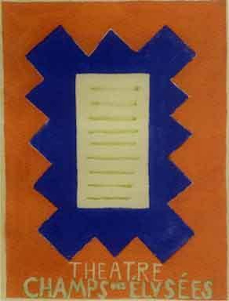 Etude d'affiche pour le Theatre des Champs Elysees by Sonia Delaunay