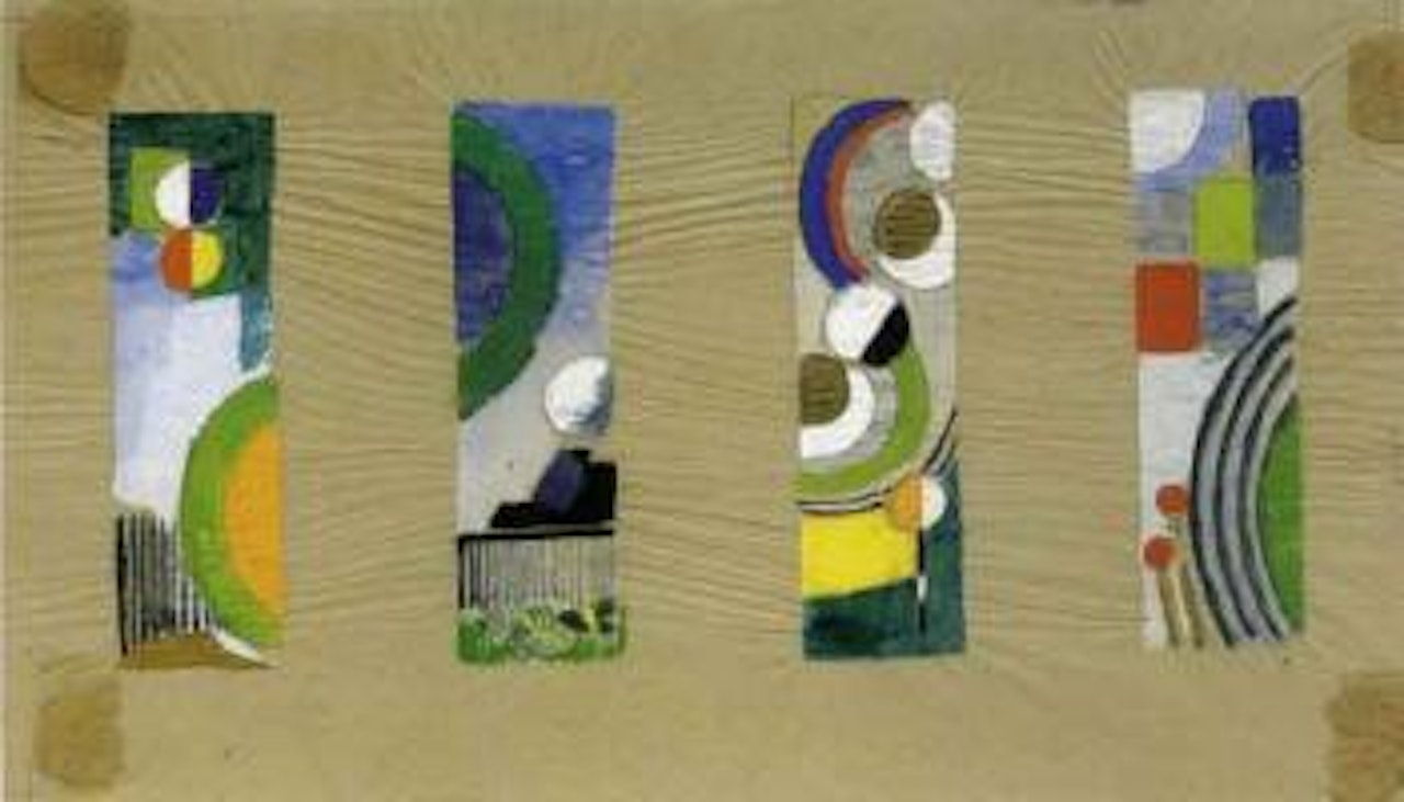 Etude pour la facade centrale du Pavillon des Chemins de Fer by Robert Delaunay