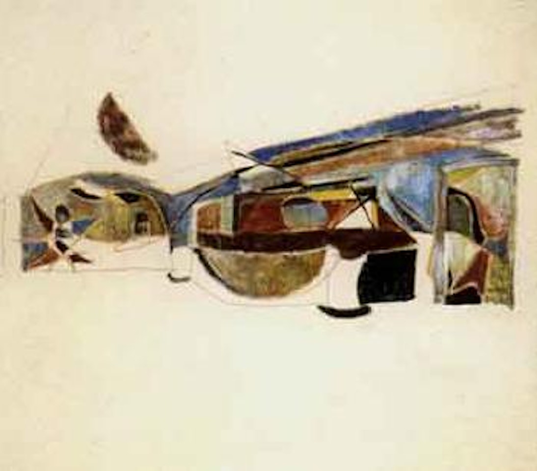 Recherche decorative pour le cabaret du Theatre des Champs Elysees by Nicolas de Staël