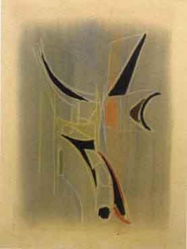 Recherche decorative pour le cabaret du Theatre des Champs Elysees by Nicolas de Staël