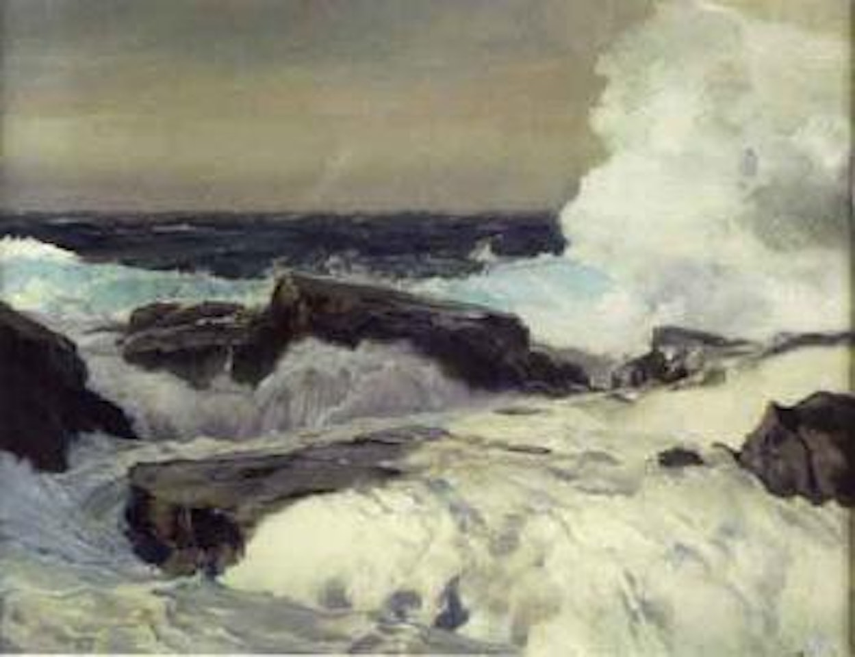 Ravaging surf by Frederick Judd Waugh