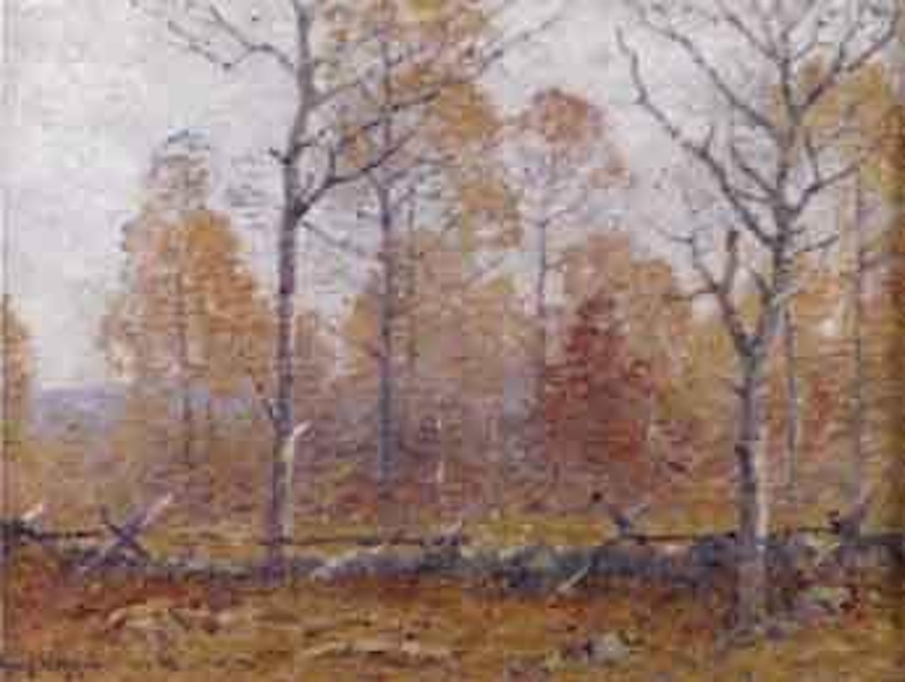 An autumn procession by Guy Carleton Wiggins