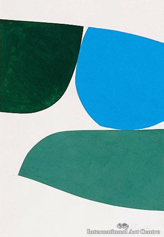 Blue flat no.23 by Ralph Hotere