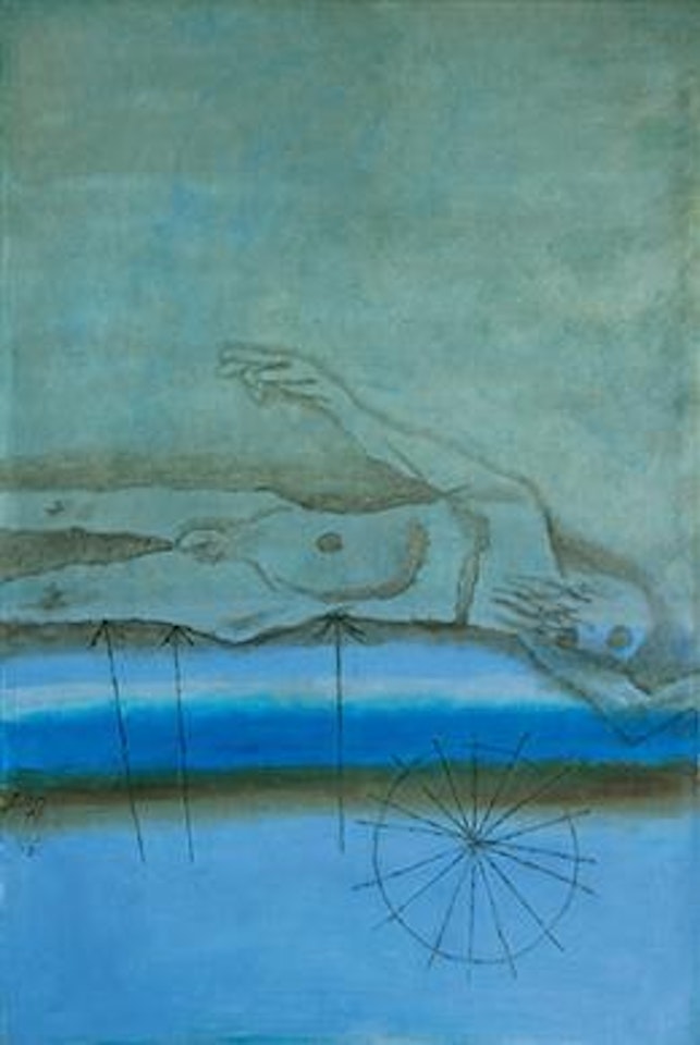 Bhishma on a bed of arrows by M.F. Husain