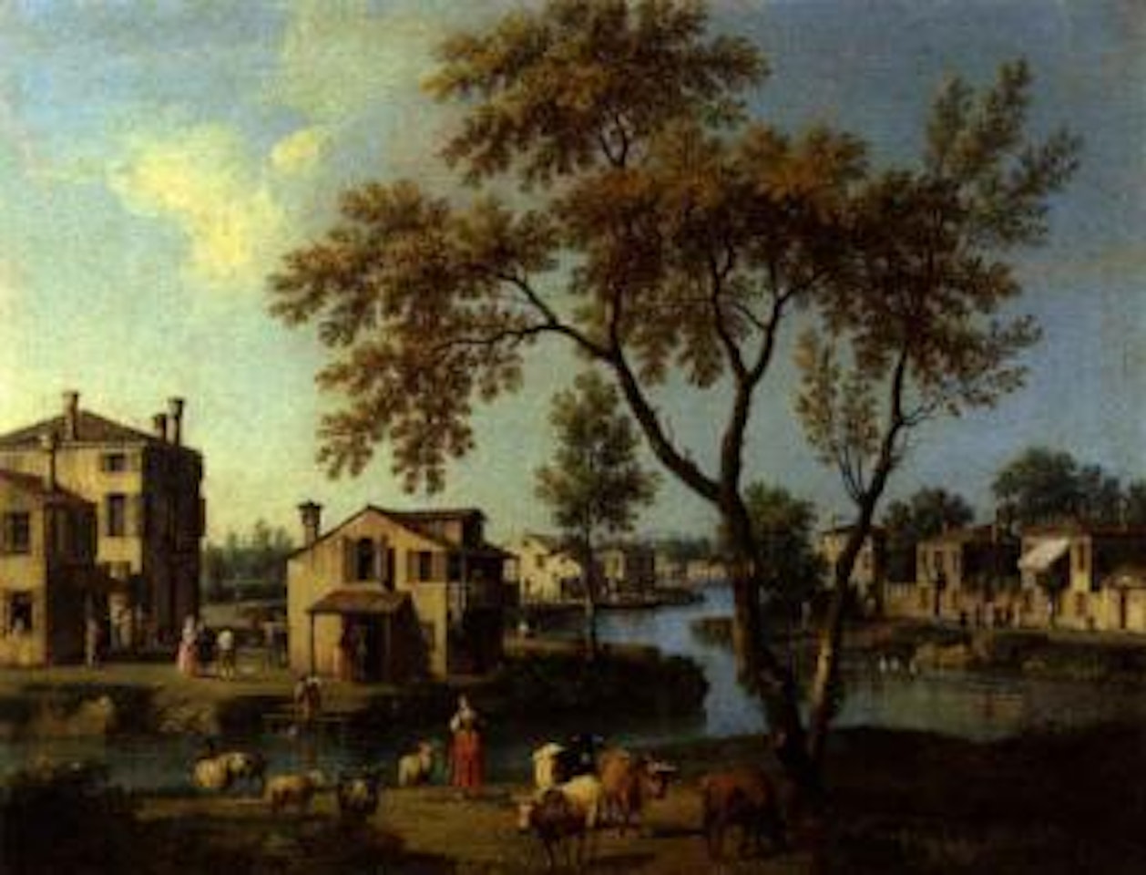 Views of towns in Veneto, Italy by Giovanni Battista Cimaroli