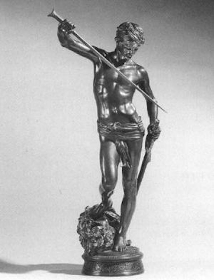 David with the head of Goliath by Marius Jean Antonin Mercie