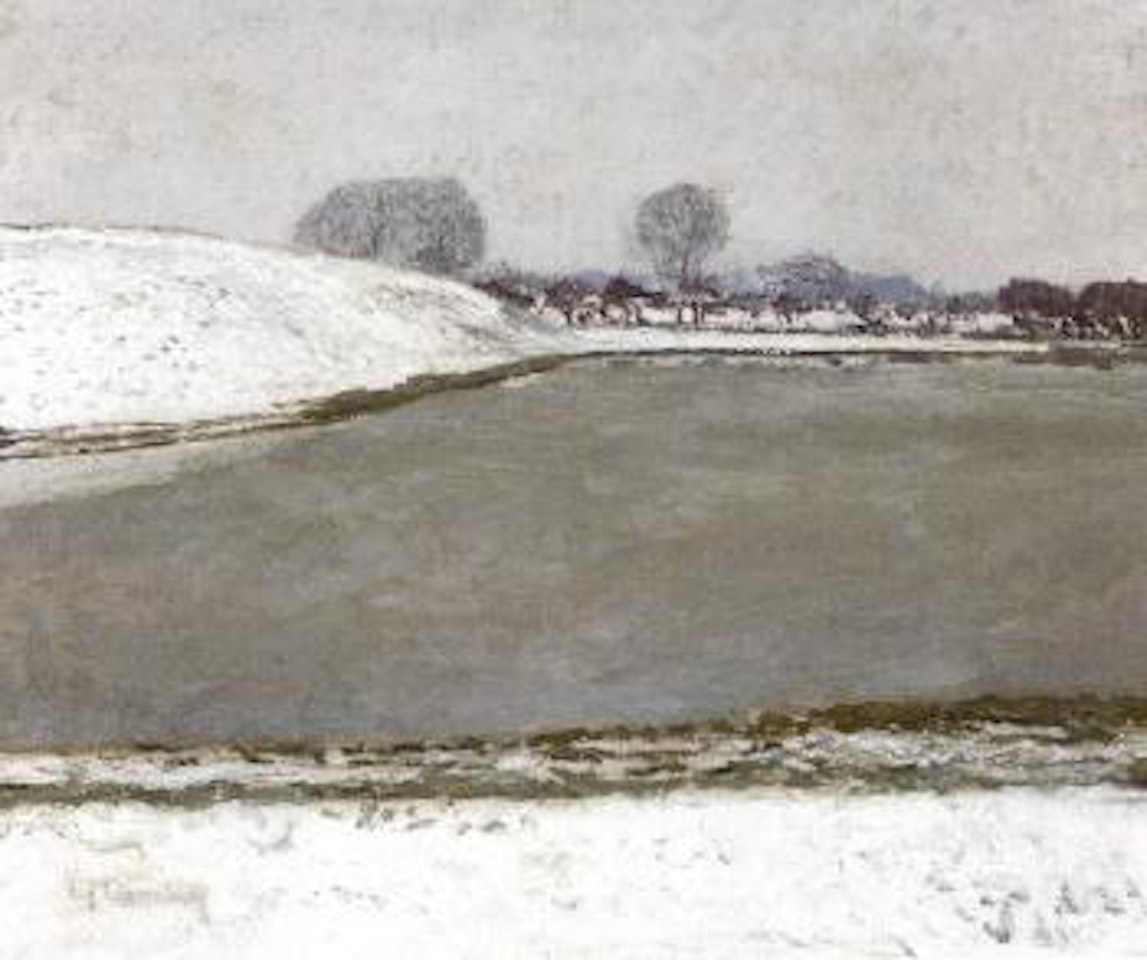 Winter on the lower Rhine by Max Clarenbach