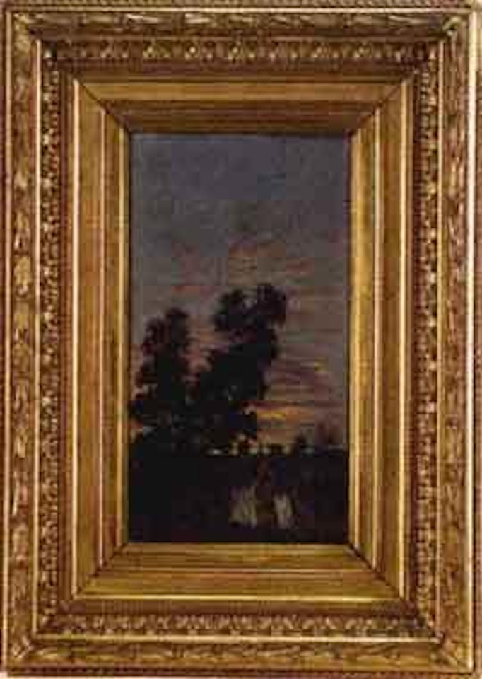 Evening with Hungarian herder by Theodor von Hörmann