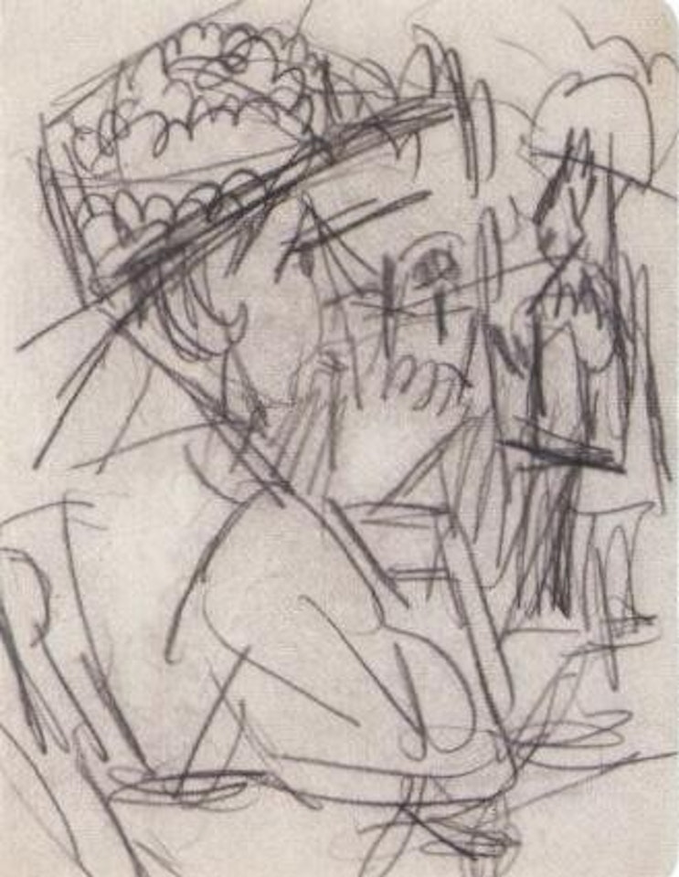 Women talking by Ernst Ludwig Kirchner