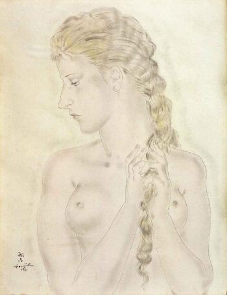 Femme se coiffant by Leonard Tsuguharu Foujita