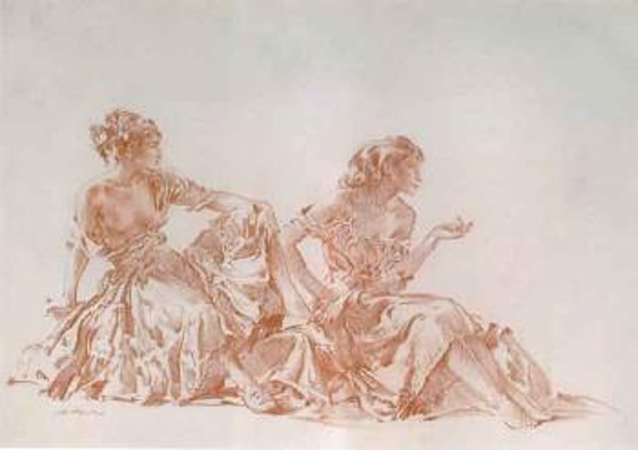 Cecilia and Joanna by William Russell Flint