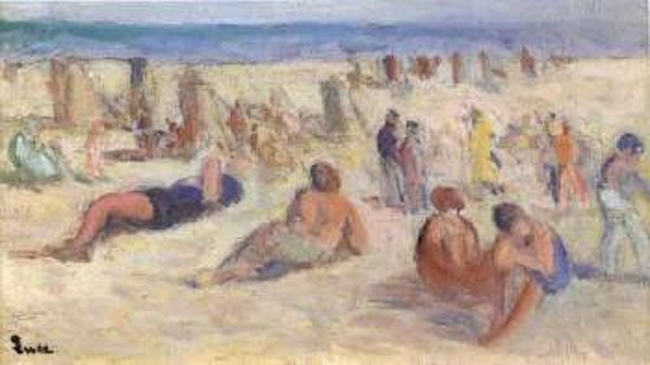 La plage de Parame by Maximilien Luce