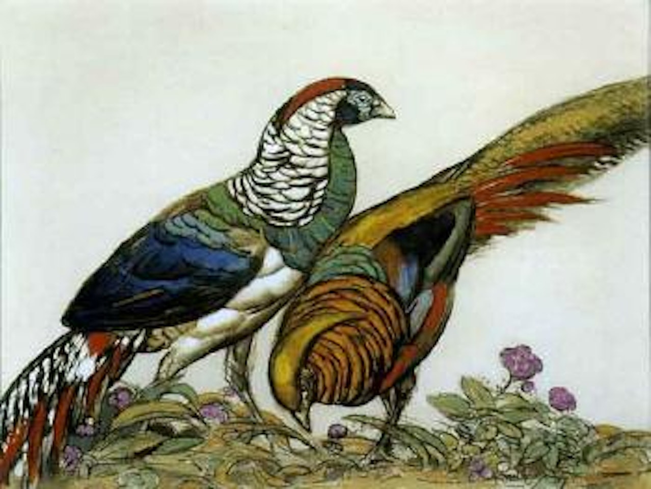 Couple de faisans by Paul Jouve