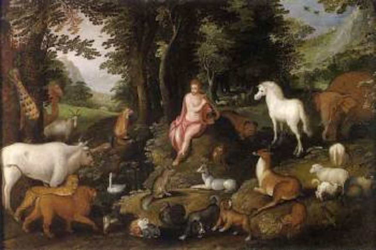 Orphee jouant de la lyre devant les animaux by Frederik Bouttats