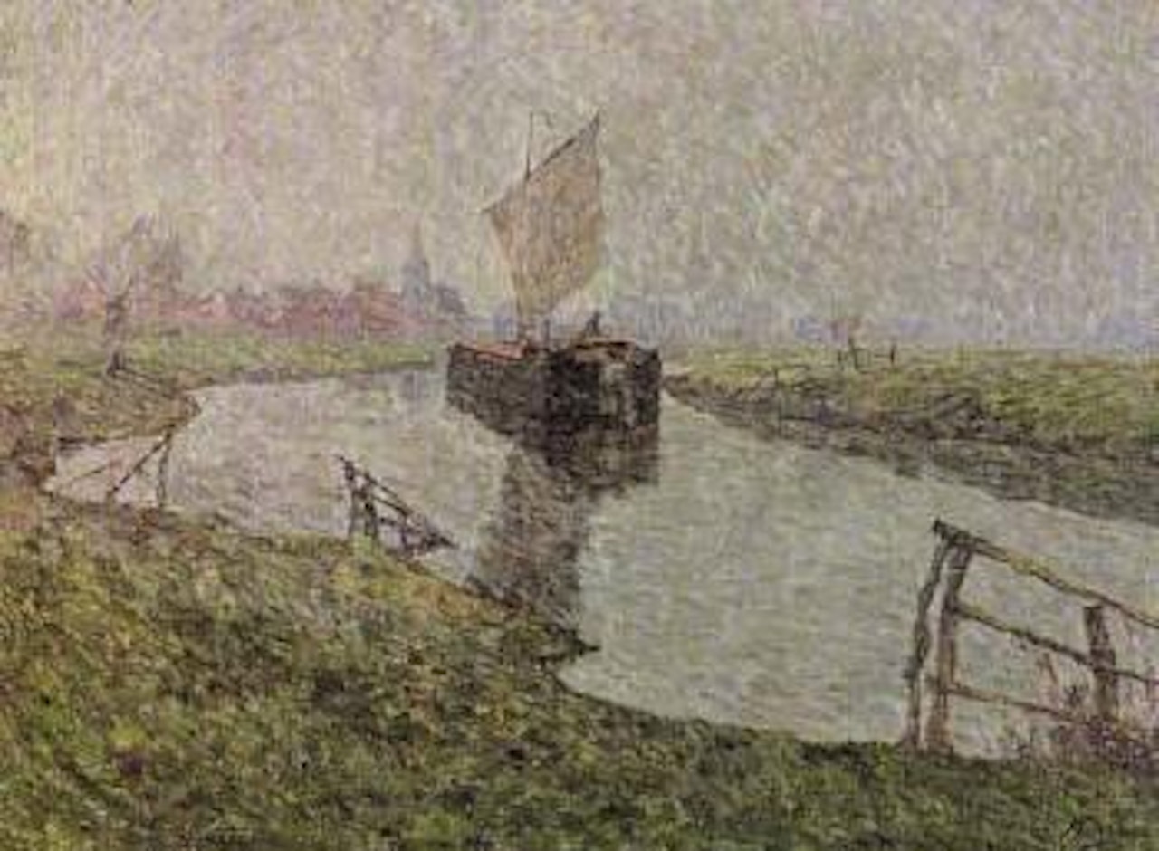 Temps gris sur la Lys by Modeste Huys
