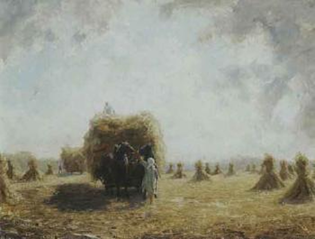Hay harvest by Otto Pippel