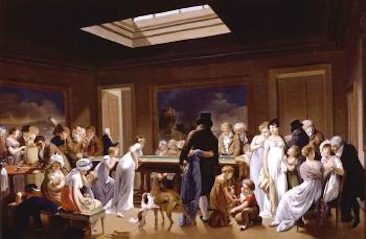 Billiard players by Louis-Leopold Boilly