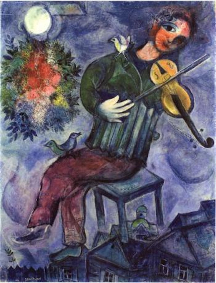 Violoniste bleu by Marc Chagall