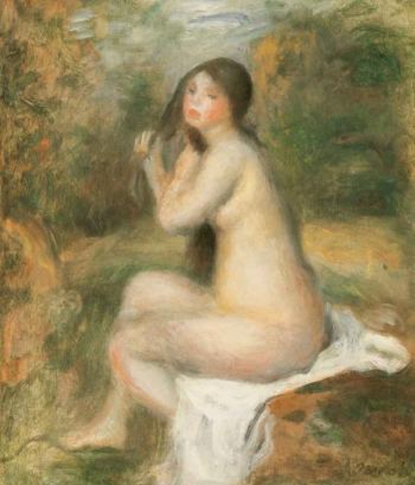 Baigneuse assise by Pierre-Auguste Renoir