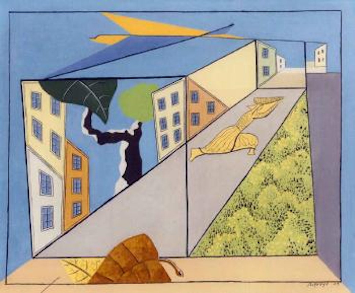 Paysage avec porteuse by Leopold Survage